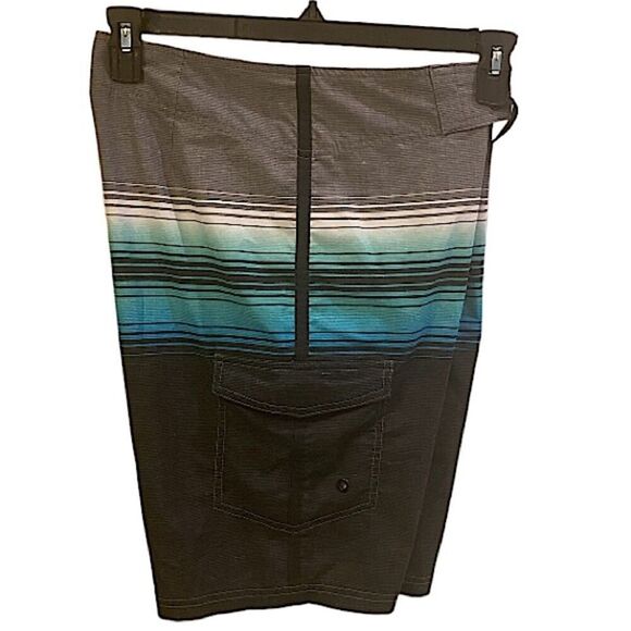 Mossimo Mens Size 30 Board Shorts Drawstring Swimming Bathing Suit Stripes - Picture 3 of 4